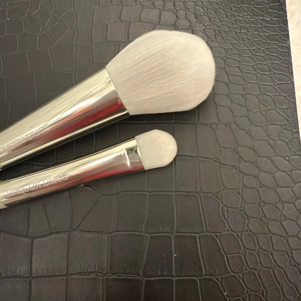 Rare Discontinued Sonia Kashuk Radiant Luxe Brush Collection Duo (Powder & Serum